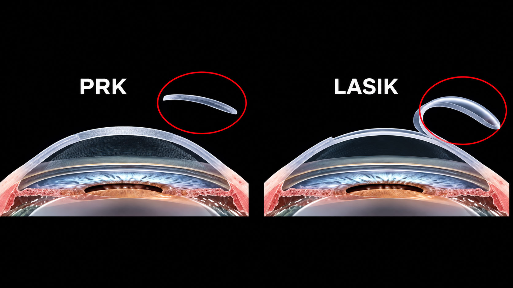 Tecnica di chirurgia refrattiva PRK e LASIK